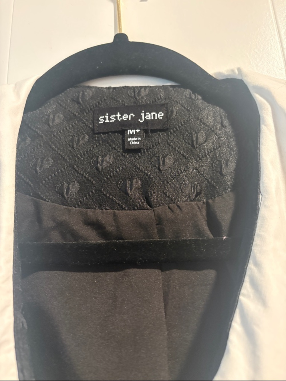 Sister Jane
Women's Black Oversized Contrast Bow Collar Mini Dress - Picture 3 of 4